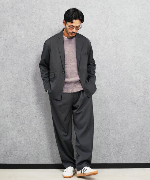 シャギーニット | あったか 柔らか メンズニット メンズセーター ニットセーター おしゃれ レディース 秋 秋服 冬 冬服 クルーネック シャギー ブラック グレー ホワイト ベージュ